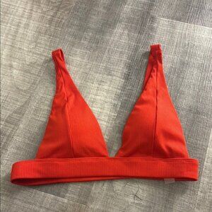 shein red triangle bikini top